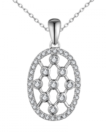 OVAL STYLE DIAMOND PENDANT (TP3035)